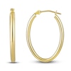 Thumbnail Image 1 of Oval Hoop Earrings 14K Yellow Gold 25mm