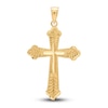 Thumbnail Image 0 of Fancy Diamond-cut Cross Charm 14K Yellow Gold