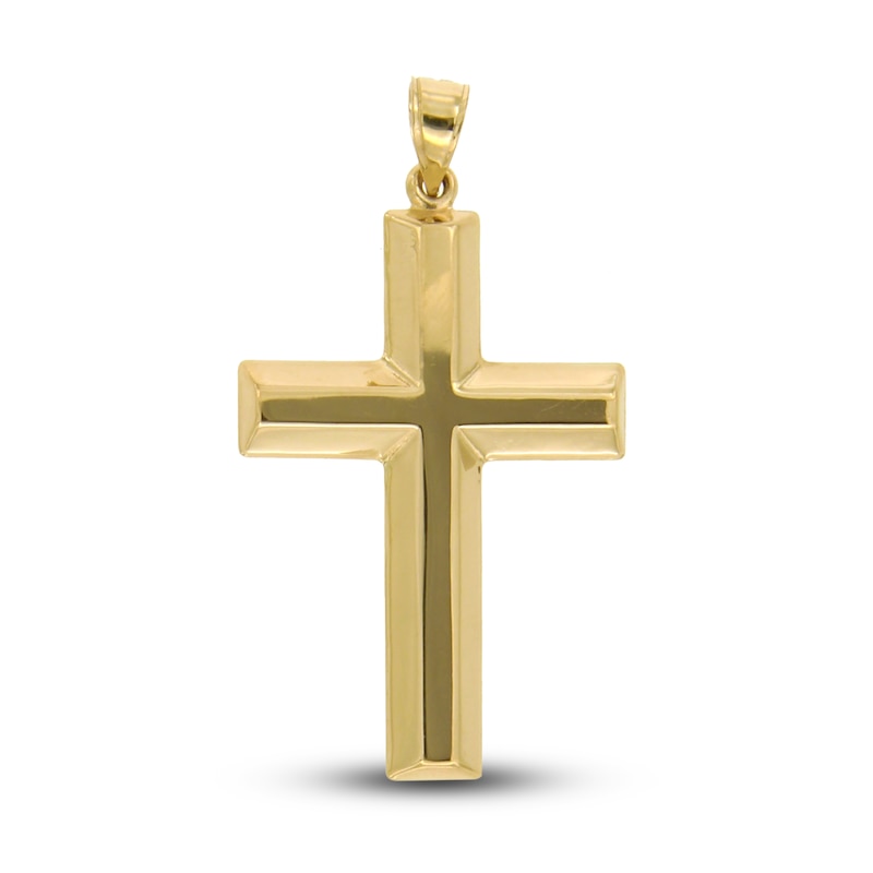 Main Image 1 of Men's Cross Pendant 14K Yellow Gold