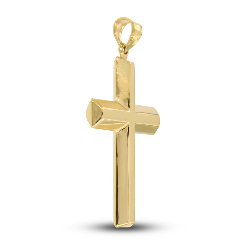 Main Image 2 of Men's Cross Pendant 14K Yellow Gold