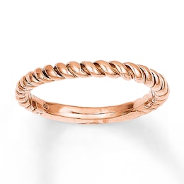 Twist Texture Ring 14K Rose Gold