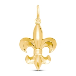 Fleur-de-Lis Charm 14K Yellow Gold