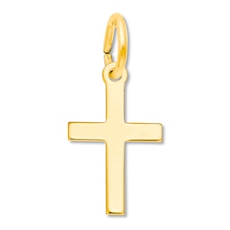 Cross Charm 14K Yellow Gold