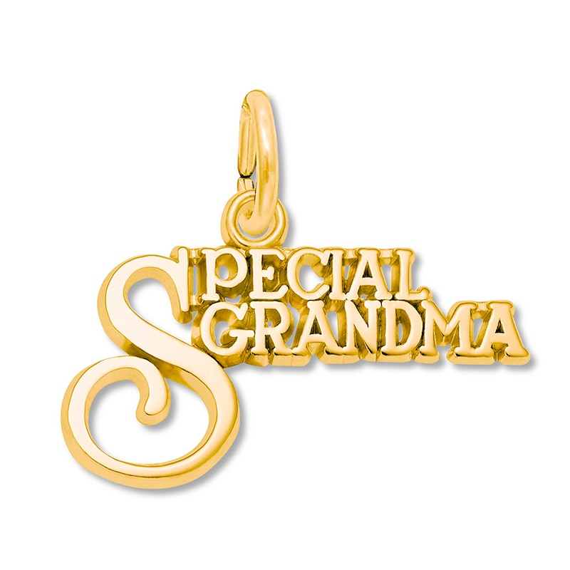 Main Image 1 of Special Grandma Charm 14K Yellow Gold