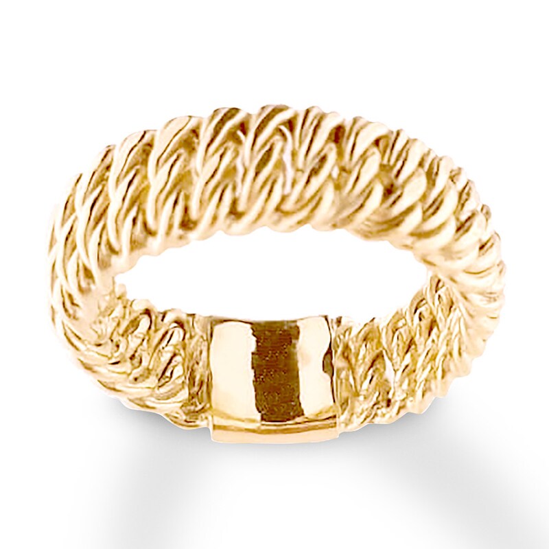 Chain Design Ring 14k Yellow Gold Kay