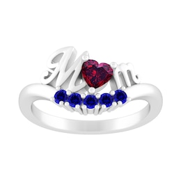 Birthstone 'Mom' Ring