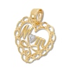 Thumbnail Image 2 of &quot;Mom&quot; Heart Charm 10K Yellow Gold