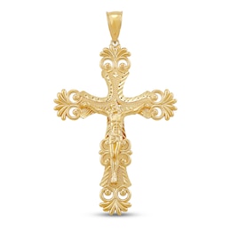 Men's Cross Pendant 10K Yellow Gold