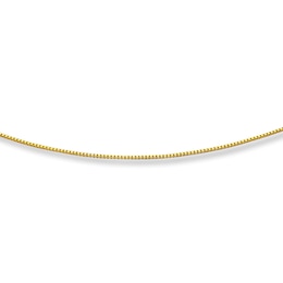 Solid Box Chain 14K Yellow Gold 16&quot;