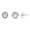 Thumbnail Image 1 of Ball Stud Earrings 14K White Gold 5mm