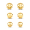 Thumbnail Image 2 of Ball Stud Earrings Set 14K Yellow Gold