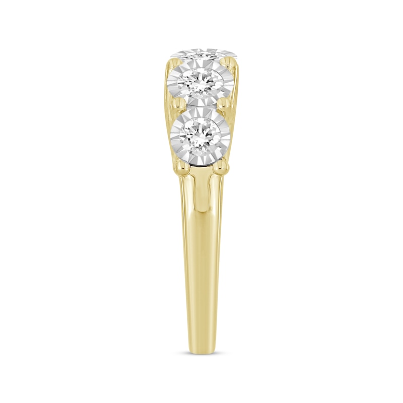 Round-Cut Diamond Anniversary Band 1 ct tw 10K Yellow Gold | Kay