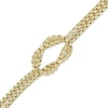 Thumbnail Image 2 of Hollow Box Chain Knot Bracelet 14K Yellow Gold 7.5&quot;