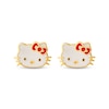 Thumbnail Image 2 of Children's Hello Kitty Enamel Stud Earrings 14K Yellow Gold