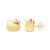 Thumbnail Image 1 of Children's Hello Kitty Stud Earrings 14K Two-Tone Gold