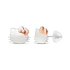 Thumbnail Image 0 of Children's Hello Kitty Stud Earrings 14K Two-Tone Gold