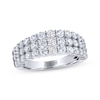 Thumbnail Image 0 of THE LEO Legacy Lab-Created Diamond Three-Row Anniversary Ring 2 ct tw 14K White Gold