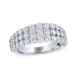 THE LEO Legacy Lab-Grown Diamond Three-Row Anniversary Ring 2 ct tw 14K White Gold