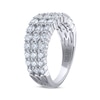 Thumbnail Image 1 of THE LEO Legacy Lab-Created Diamond Three-Row Anniversary Ring 2 ct tw 14K White Gold