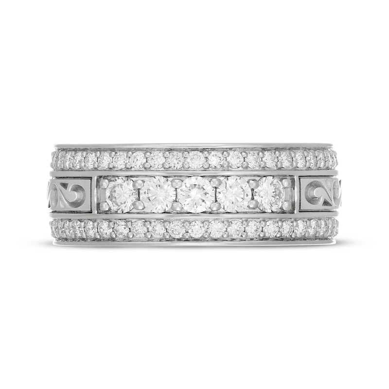 Main Image 3 of Men's Neil Lane Artistry Lab-Grown Diamond Wedding Band 1 ct tw 14K White Gold