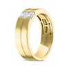 Thumbnail Image 1 of Men's THE LEO Legacy  Lab-Grown diamond Emerald-Cut Wedding Band 1/2 ct tw 14K Yellow Gold