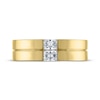 Thumbnail Image 3 of Men's THE LEO Legacy Lab-Grown Diamond Emerald-Cut Wedding Band 1/2 ct tw 14K Yellow Gold