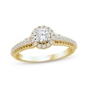 Thumbnail Image 0 of Threads of Love Round-Cut Diamond Engagement Ring 5/8 ct tw 14K Yellow Gold