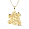 Thumbnail Image 1 of Children's The Lion King &quot;Simba&quot; Necklace 14K Yellow Gold 15&quot;