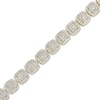 Thumbnail Image 2 of Multi-Diamond Cushion Link Bracelet 5 ct tw 10K Yellow Gold 7&quot;