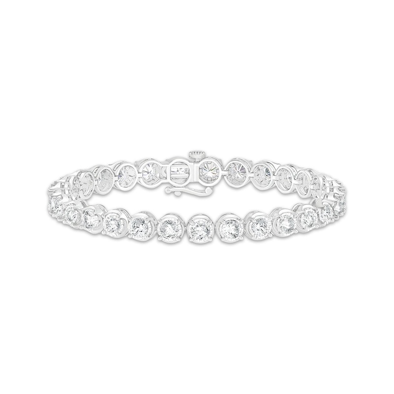 Lab-Grown Diamonds by KAY Line Bracelet 10 ct tw 10K White Gold 7.25"