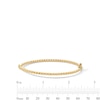 Thumbnail Image 3 of Hollow Bead Bangle Bracelet 3mm 10K Yellow Gold