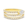 Thumbnail Image 3 of Pear-Shaped Diamond Three-Row Spiral Ring 1 ct tw 10K Yellow Gold