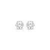 Thumbnail Image 2 of Certified Round-Cut Diamond Solitaire Stud Earrings 1/4 ct tw 14K White Gold (F/I1)