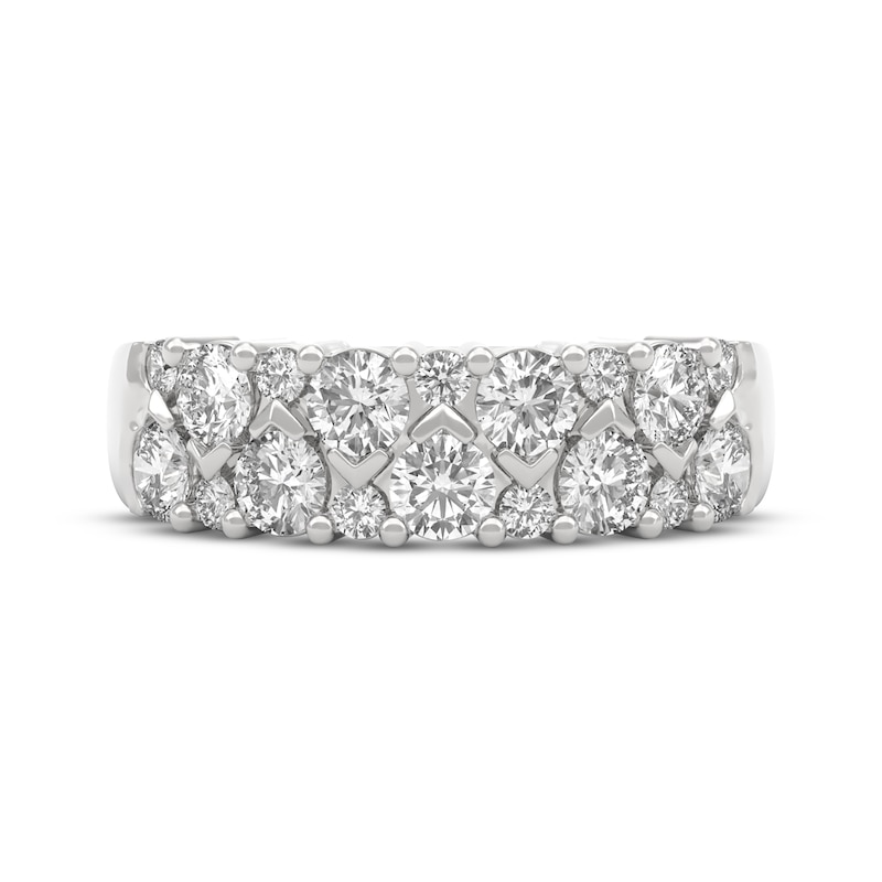 Main Image 3 of THE LEO Ideal Cut Diamond Anniversary Ring 1-1/2 ct tw 14K White Gold