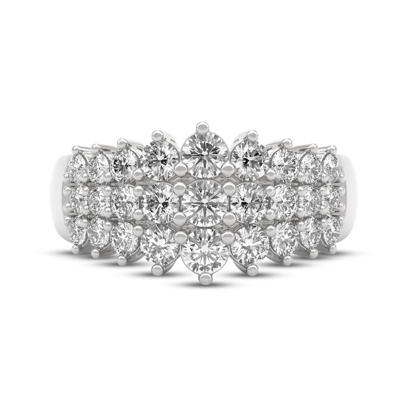 Main Image 3 of THE LEO Ideal Cut Diamond Anniversary Ring 1-3/4 ct tw 14K White Gold