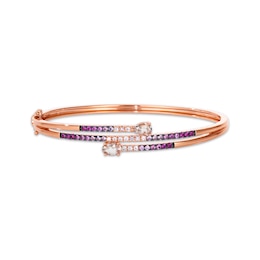 Le Vian Good Karma Morganite & Pink Sapphire Ombré Coil Bracelet 14K Strawberry Gold