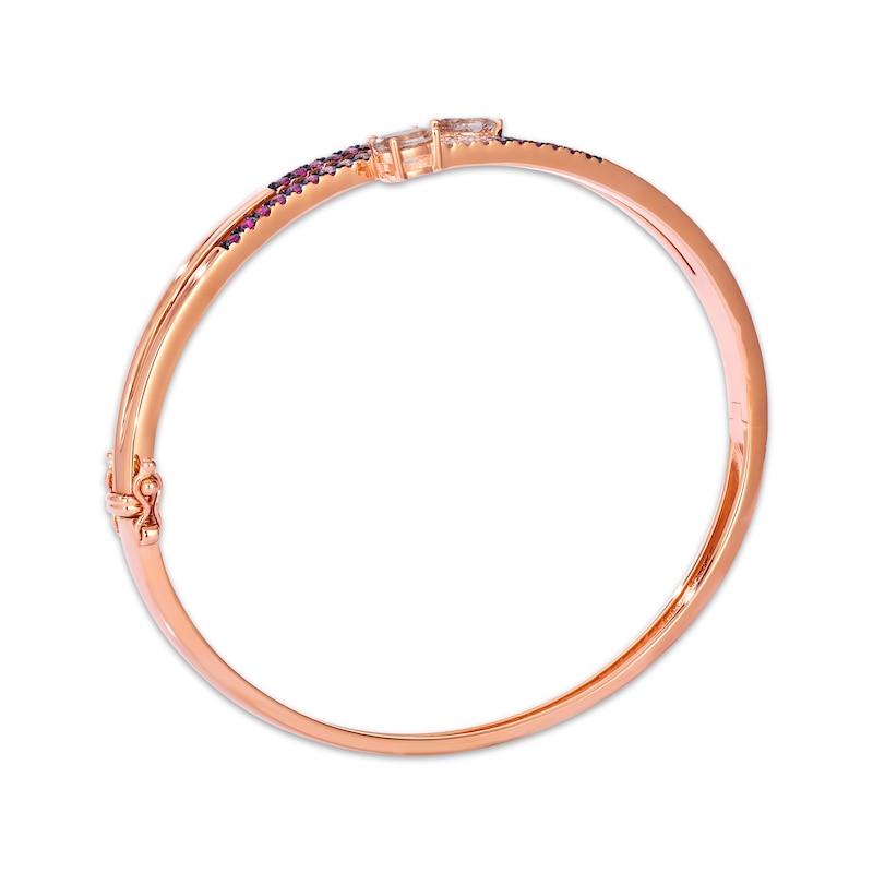 Main Image 3 of Le Vian Good Karma Morganite & Pink Sapphire Ombré Coil Bracelet 14K Strawberry Gold