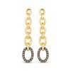 Thumbnail Image 2 of Le Vian Diamond Chain Link Drop Earrings 1/10 ct tw 14K Honey Gold