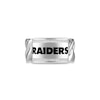 Thumbnail Image 1 of True Fans Las Vegas Raiders 1/10ct tw Diamond &quot;RAIDERS&quot; Chain Ring Sterling Silver