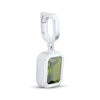 Thumbnail Image 2 of Charmed Memories Emerald-Cut Olive Green Cubic Zirconia Charm Sterling Silver