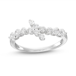 Lab-Created Diamonds by KAY Bypass Ring 1/2 ct tw 14K White Gold