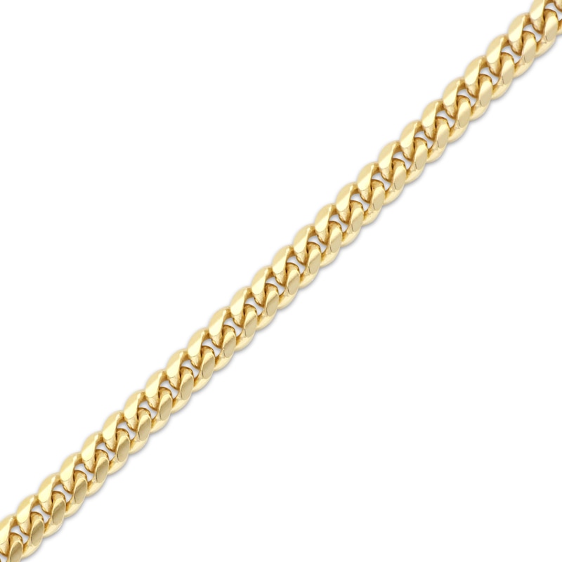 Solid Cuban Curb Chain Necklace 3.3mm 10K Yellow Gold 20”