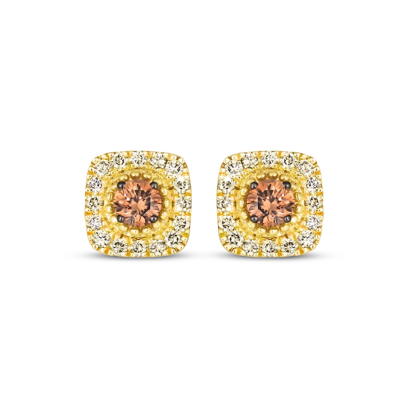 Main Image 2 of Le Vian Diamond Stud Earrings 5/8 ct tw 14K Honey Gold