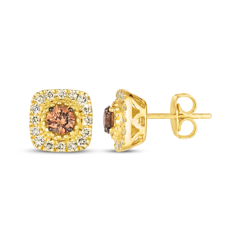 Main Image 3 of Le Vian Diamond Stud Earrings 5/8 ct tw 14K Honey Gold