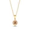 Thumbnail Image 1 of Le Vian Diamond Marquise Frame Necklace 1/2 ct tw 14K Honey Gold 19&quot;