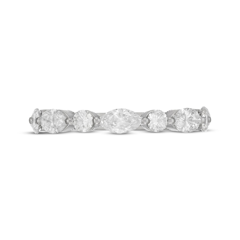 Neil Lane Artistry Marquise & Round-Cut  Lab-Grown diamond Anniversary Band 1-1/2 ct tw 14K White Gold