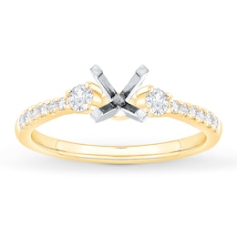Diamond Engagement Ring Setting 1/3 ct tw 14K Yellow Gold