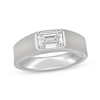 Thumbnail Image 0 of Men's Neil Lane Artistry Emerald-Cut Lab-Created Diamond Solitaire Wedding Band 1-1/2 ct tw 14K White Gold