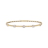 Thumbnail Image 1 of Diamond Circle Station Flex Bracelet 3/8 ct tw 10K Yellow Gold & Titanium