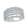 Thumbnail Image 1 of Diamond Five-Row Anniversary Ring 1-1/2 ct tw 14K White Gold